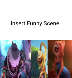 The Bad Guys And Diane Laughs at What Meme Template