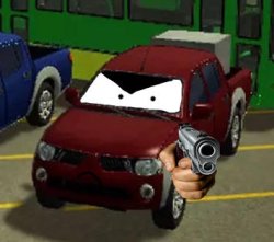 Mitsubishi l200 with gun Meme Template