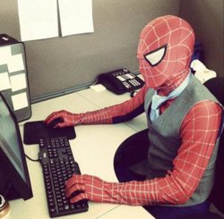 Spider man office Meme Template