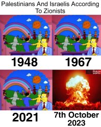 Palestine and Israel History According to Zionists Meme Template