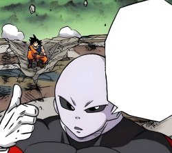Jiren and Goku Meme Template