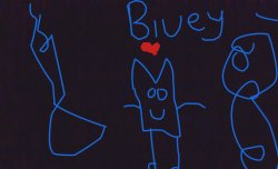 Bluey Is Loved Meme Template