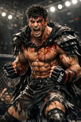 Guts from Berserk as a mixed martial artist in UFC Meme Template
