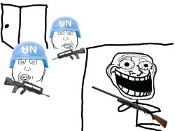 Schizo trollface Meme Template