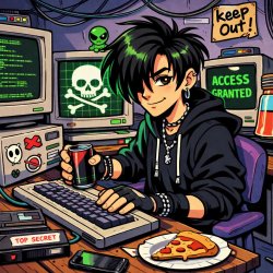 E-boy hacker Meme Template