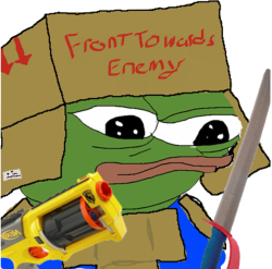 Warrior Pepe Meme Template