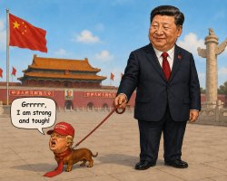 Our Strong Republican Leader - No Bombs for China? Meme Template