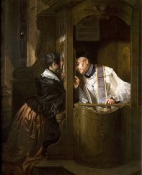 La Confessione (The Confession) Giuseppe Molteni Meme Template