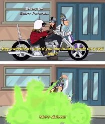 Doofenshmirtz she's sixteen Phineas and ferb Meme Template
