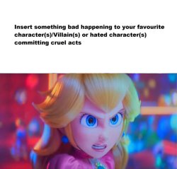 Peach Enraged by who ? Meme Template