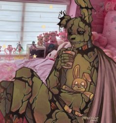 Live Springtrap reaction Meme Template