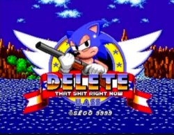 Sonic Delete Meme Template