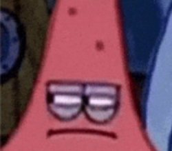 Patrick suspicious face Meme Template