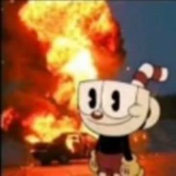 Cuphead Explosion Meme Template