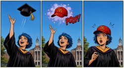 Woke Degree to McDonald's Speedrun Meme Template