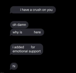 I added him for emotional support Meme Template