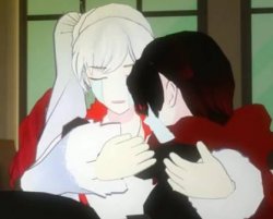 RWBY Ruby and Weiss crying Meme Template