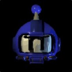 Blue Bomberman in the chair Meme Template