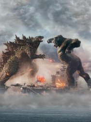 Gozilla vs Kong Meme Template