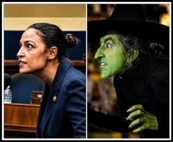 AOC witch Meme Template