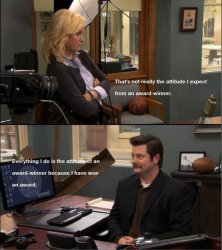 Parks and rec Meme Template