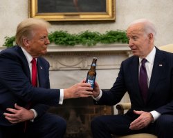 Trump Biden Hold My Beer Meme Template