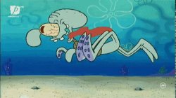 Squidward yell Meme Template