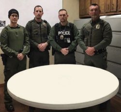 police officers seized contraband Meme Template