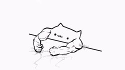 Muscular Bongo Cat Meme Template