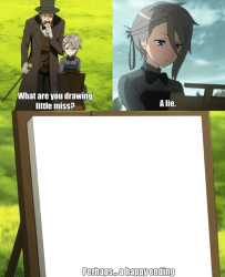 What are you drawing little miss Meme Template