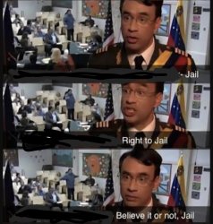 Fred Armisen jail meme - 3 panel Meme Template
