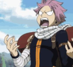 natsu yells at cloud Meme Template