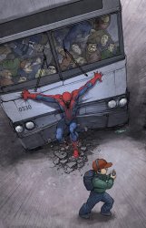 Spiderman holding Meme Template