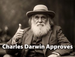 Darwin Approves Meme Template
