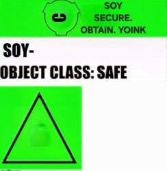 SOY SAFE Meme Template