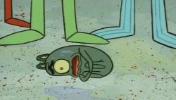 Scared Plankton Meme Template