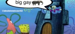 BIG GAY elephant Meme Template