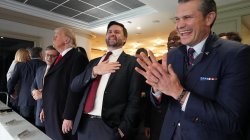 Johnson, Trump, Vance, Hegseth having a good time ignoring you Meme Template
