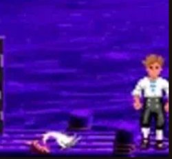 Guybrush threepwood bout to yeet a seagull Meme Template