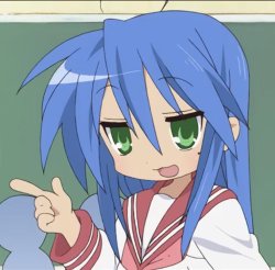 Konata being cool Meme Template