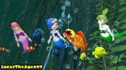 Fishy Friends Meme Template