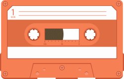 neon red cassete tape Meme Template