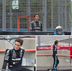 Sad George Russell Waiting Meme Template