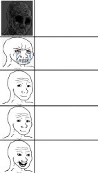 Doomer Happy Meme Template