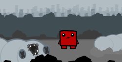 Super meat boy larries defeat Meme Template