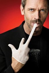 Dr house biting glove Meme Template