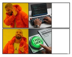 drake ai roulette Meme Template