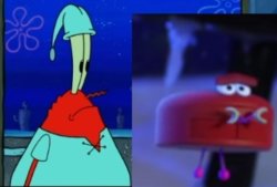 Mr krabs and boop Meme Template