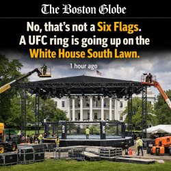 The Boston Globe No, that’s not a Six Flags. A UFC ring is going Meme Template