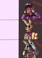 Afton Panik kalm Meme Template